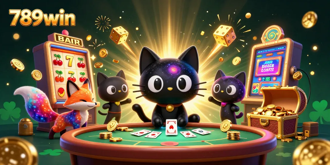 Experience thrilling wins at 789win with an enchanting cosmic casino scene filled with excitement and jackpots.
