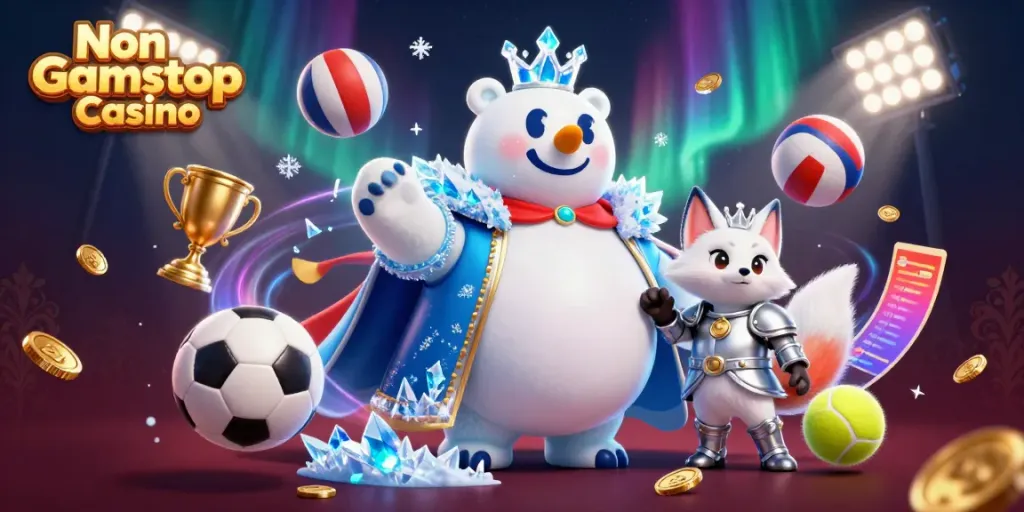 Experience thrilling gameplay at Non Gamstop Casino with vibrant characters and dynamic sports elements.