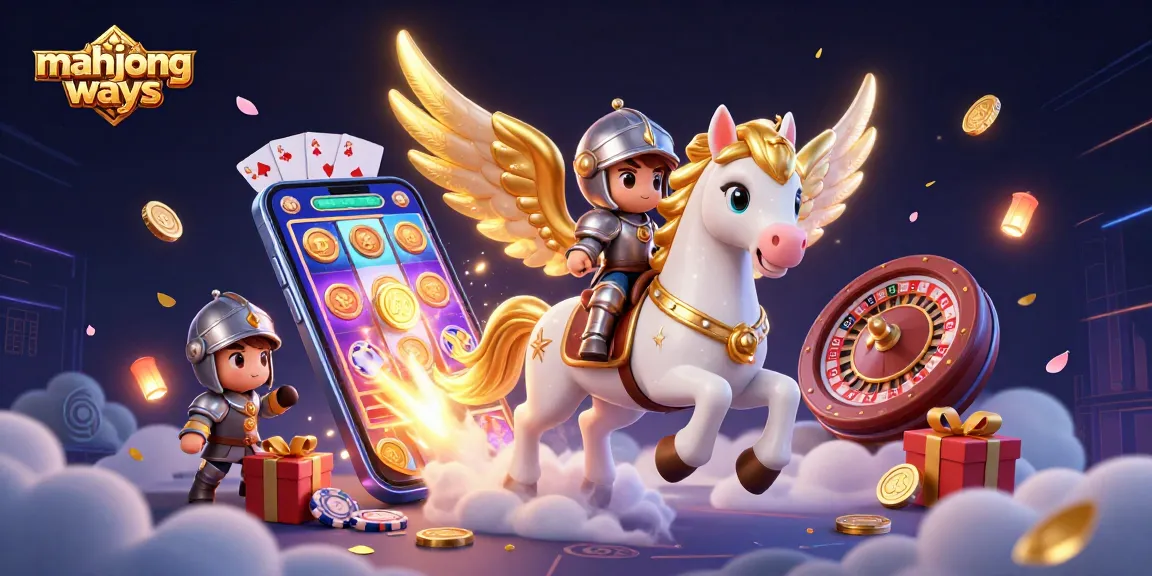 Experience the thrill of mahjong ways with winning spins and colorful slot games in this vibrant 3D illustration.